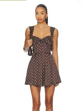 For Love And Lemons Polka Dot Mini Dress